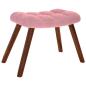 Preview: Schaukelstuhl mit Hocker Pink Velvet