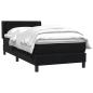 Preview: Boxspringbett mit Matratze Schwarz 80x220 cm Samt