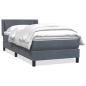 Preview: Boxspringbett mit Matratze Dunkelgrau 90x220 cm Samt
