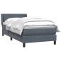 Preview: Boxspringbett mit Matratze Dunkelgrau 90x220 cm Samt