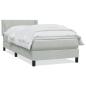 Preview: Boxspringbett mit Matratze Hellgrau 80x220 cm Samt