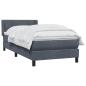 Preview: Boxspringbett mit Matratze Dunkelgrau 90x220 cm Samt