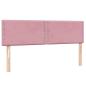 Preview: Boxspringbett mit Matratze Rosa 160x210 cm Samt