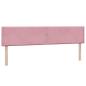 Preview: Boxspringbett mit Matratze Rosa 180x210 cm Samt