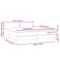 Preview: Boxspringbett mit Matratze Rosa 180x210 cm Samt