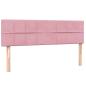 Preview: Boxspringbett mit Matratze Rosa 160x210 cm Samt