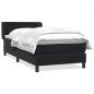 Preview: Boxspringbett mit Matratze Schwarz 80x220 cm Samt