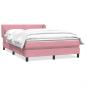 Preview: Boxspringbett mit Matratze Rosa 160x210 cm Samt