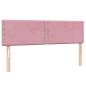 Preview: Boxspringbett mit Matratze Rosa 160x220 cm Samt