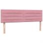 Preview: Boxspringbett mit Matratze Rosa 140x210 cm Samt