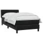 Preview: Boxspringbett mit Matratze Schwarz 90x220 cm Samt