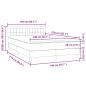 Preview: Boxspringbett mit Matratze Hellgrau 140x210 cm Samt