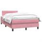 Preview: Boxspringbett mit Matratze Rosa 120x220 cm Samt