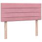 Preview: Boxspringbett mit Matratze Rosa 120x220 cm Samt