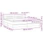 Preview: Boxspringbett mit Matratze Rosa 180x210 cm Samt