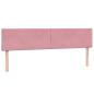 Preview: ARDEBO.de - Boxspringbett mit Matratze Rosa 180x210 cm Samt