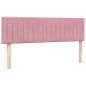 Preview: Boxspringbett mit Matratze Rosa 140x210 cm Samt