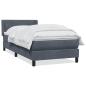 Preview: Boxspringbett mit Matratze Dunkelgrau 90x210 cm Samt