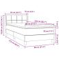 Preview: Boxspringbett mit Matratze Rosa 80x210 cm Samt