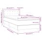 Preview: Boxspringbett mit Matratze Dunkelgrau 80x210 cm Samt