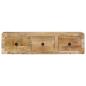 Preview: TV-Wandschrank 100x32x25 cm Raues Massivholz Mango