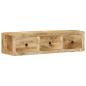 Preview: TV-Wandschrank 100x32x25 cm Raues Massivholz Mango