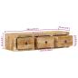 Preview: TV-Wandschrank 100x32x25 cm Raues Massivholz Mango