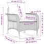 Preview: Garten-Schaukelstuhl mit Kissen Grau Poly Rattan