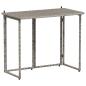 Preview: Gartentisch Klappbar Grau 90x51x75 cm Poly Rattan