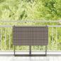 Preview: Gartentisch Klappbar Grau 90x51x75 cm Poly Rattan