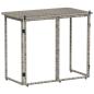 Preview: Gartentisch Klappbar Grau 90x51x75 cm Poly Rattan