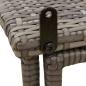 Preview: Gartentisch Klappbar Grau 90x51x75 cm Poly Rattan