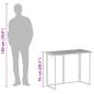 Preview: Gartentisch Klappbar Grau 90x51x75 cm Poly Rattan