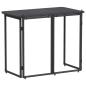 Preview: Gartentisch Klappbar Schwarz 90x51x75 cm Poly Rattan