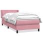 Preview: Boxspringbett mit Matratze Rosa 80x220 cm Samt