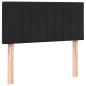 Preview: Boxspringbett mit Matratze Schwarz 80x220 cm Samt