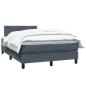 Preview: Boxspringbett mit Matratze Dunkelgrau 120x210 cm Samt