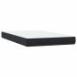 Preview: Boxspringbett mit Matratze Schwarz 120x220 cm Samt