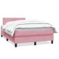 Preview: Boxspringbett mit Matratze Rosa 120x220 cm Samt