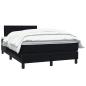 Preview: ARDEBO.de - Boxspringbett mit Matratze Schwarz 120x220 cm Samt