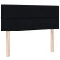 Preview: Boxspringbett mit Matratze Schwarz 120x220 cm Samt