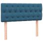 Preview: Boxspringbett mit Matratze Dunkelblau 120x220 cm Samt