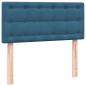 Preview: Boxspringbett mit Matratze Dunkelblau 90x220 cm Samt