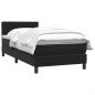 Preview: Boxspringbett mit Matratze Schwarz 90x220 cm Samt