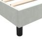 Preview: ARDEBO.de - Boxspringbett mit Matratze Hellgrau 160x220 cm Samt