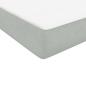 Preview: Boxspringbett mit Matratze Hellgrau 160x220 cm Samt
