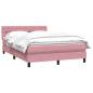 Preview: Boxspringbett mit Matratze Rosa 160x210 cm Samt