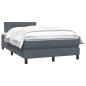 Preview: Boxspringbett mit Matratze Dunkelgrau 120x210 cm Samt