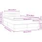 Preview: Boxspringbett mit Matratze Schwarz 120x220 cm Samt
