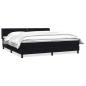 Preview: Boxspringbett mit Matratze Schwarz 180x210 cm Samt